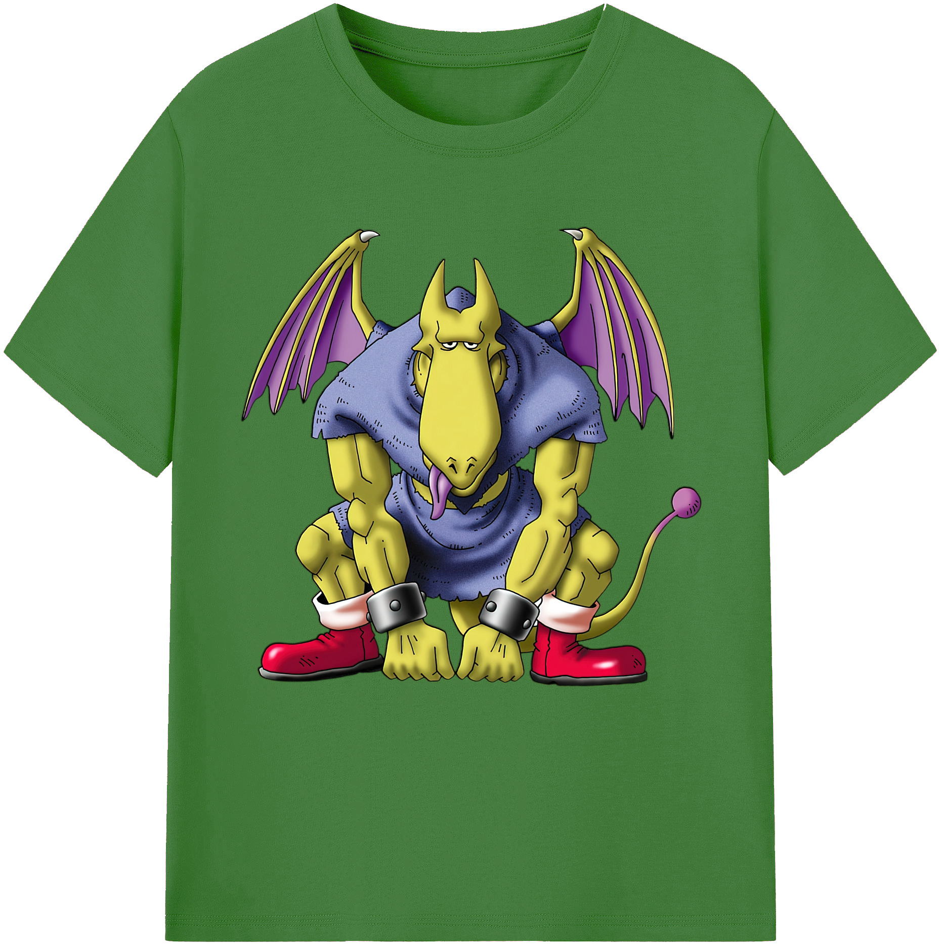 （画像用） ドラゴンクエスト Doragon Kuesuto Dragon Quest レディースカジュアルプリントTシャツ（綿100％）